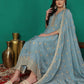 Silk Blend Embroidery and Sequins Work Anarkali Kurta with Pant & Dupatta