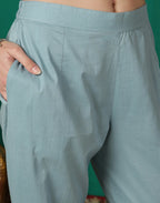 Silk Blend Embroidered Anarkali 3 Piece Kurta Set