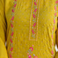 Silk Blend Embroidery and Mirror Work Straight Kurta with Pant & Dupatta
