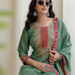 Silk Embroidery, Sequins Work and Embroidery Lace A-Line Kurta with Pant & Dupatta