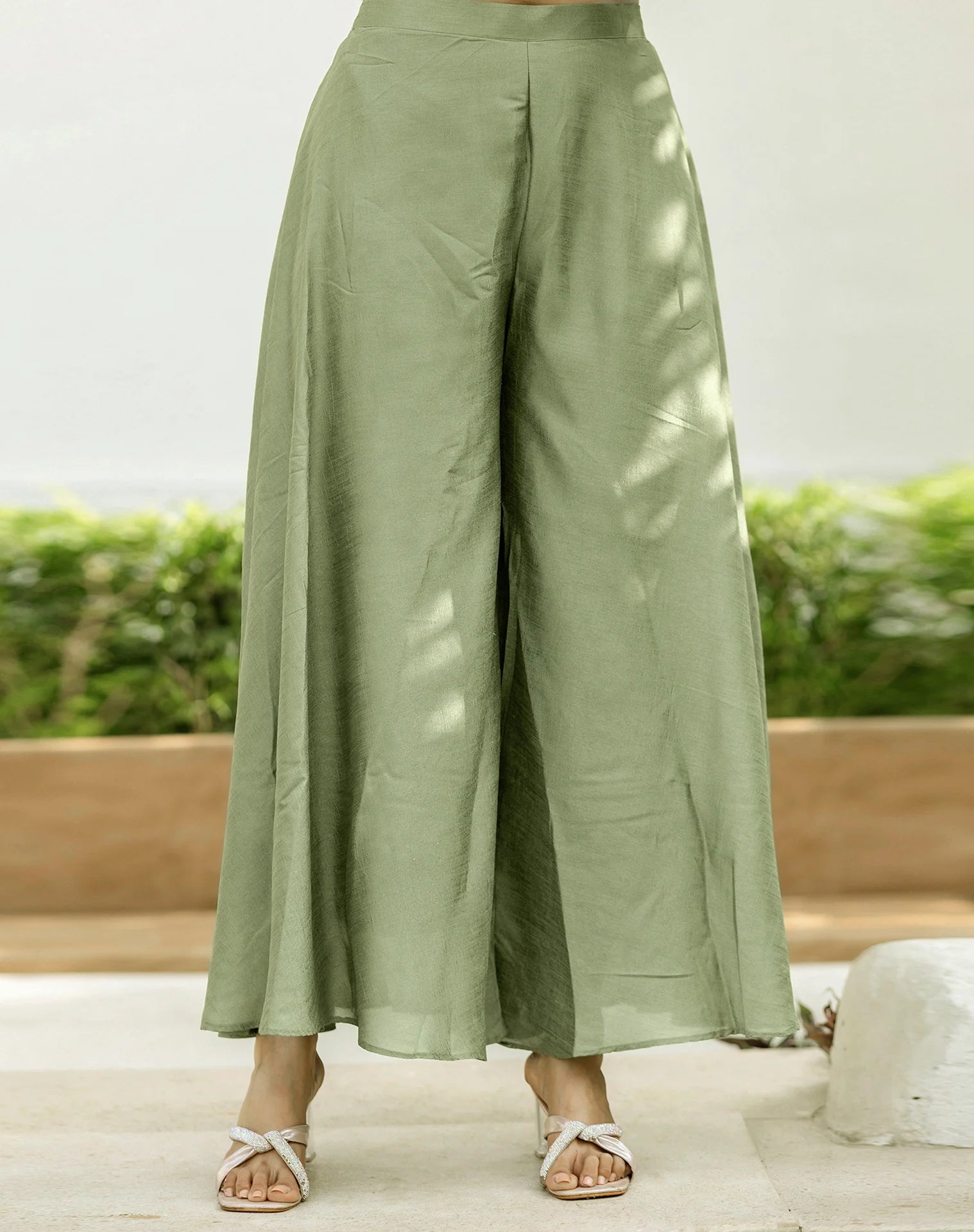 Silk Embroidered Anarkali 3 Piece Kurta Set