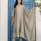 Silk Embroidery, Sequins Work and Embroidery Lace A-Line Kurta with Pant & Dupatta