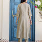 Silk Embroidery, Sequins Work and Embroidery Lace A-Line Kurta with Pant & Dupatta