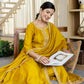 Silk Embroidery, Sequins Work and Embroidery Lace Anarkali Kurta with Pant & Dupatta