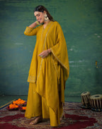 Skylee Silk Sequins Work Anarkali 3 Piece Kurta Set For Woman