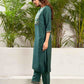 Silk Blend Woven Straight Kurta with Pant & Dupatta