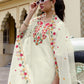 Silk Blend Embroidery and Sequins Work Straight Kurta with Pant & Dupatta