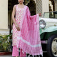 Chanderi Weaving Straight Kurta with Pant & Dupatta