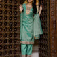 Organza Embroidered Straight Kurta with Pant & Dupatta