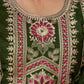 Silk Blend Embroidery Work and Embroidery Lace Straight Kurta with Pant & Dupatta