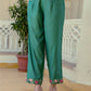 Silk Embroidery Work Straight Kurta with Pant & Dupatta