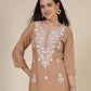 Rayon Embroidered Straight Kurti