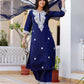 Silk Chikankari Embroidery and Embroidery Lace Straight Kurta with Pant & Dupatta
