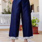 Silk Chikankari Embroidery and Embroidery Lace Straight Kurta with Pant & Dupatta