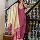 Silk Sequence Straight Kurta with Pant & Dupatta