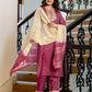 Silk Sequence Straight Kurta with Pant & Dupatta