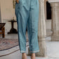 Silk Blend Embroidered Straight Kurta with Pant & Dupatta
