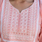 Cotton Embroidery and Mirror Work A-Line Kurta with Pant & Dupatta