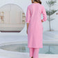 Cotton Embroidery and Mirror Work A-Line Kurta with Pant & Dupatta