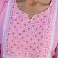 Cotton Embroidery and Mirror Work A-Line Kurta with Pant & Dupatta