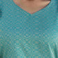 Cotton Weaving A-Line Kurta with Pant & Dupatta