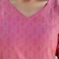 Cotton Weaving A-Line Kurta with Pant & Dupatta