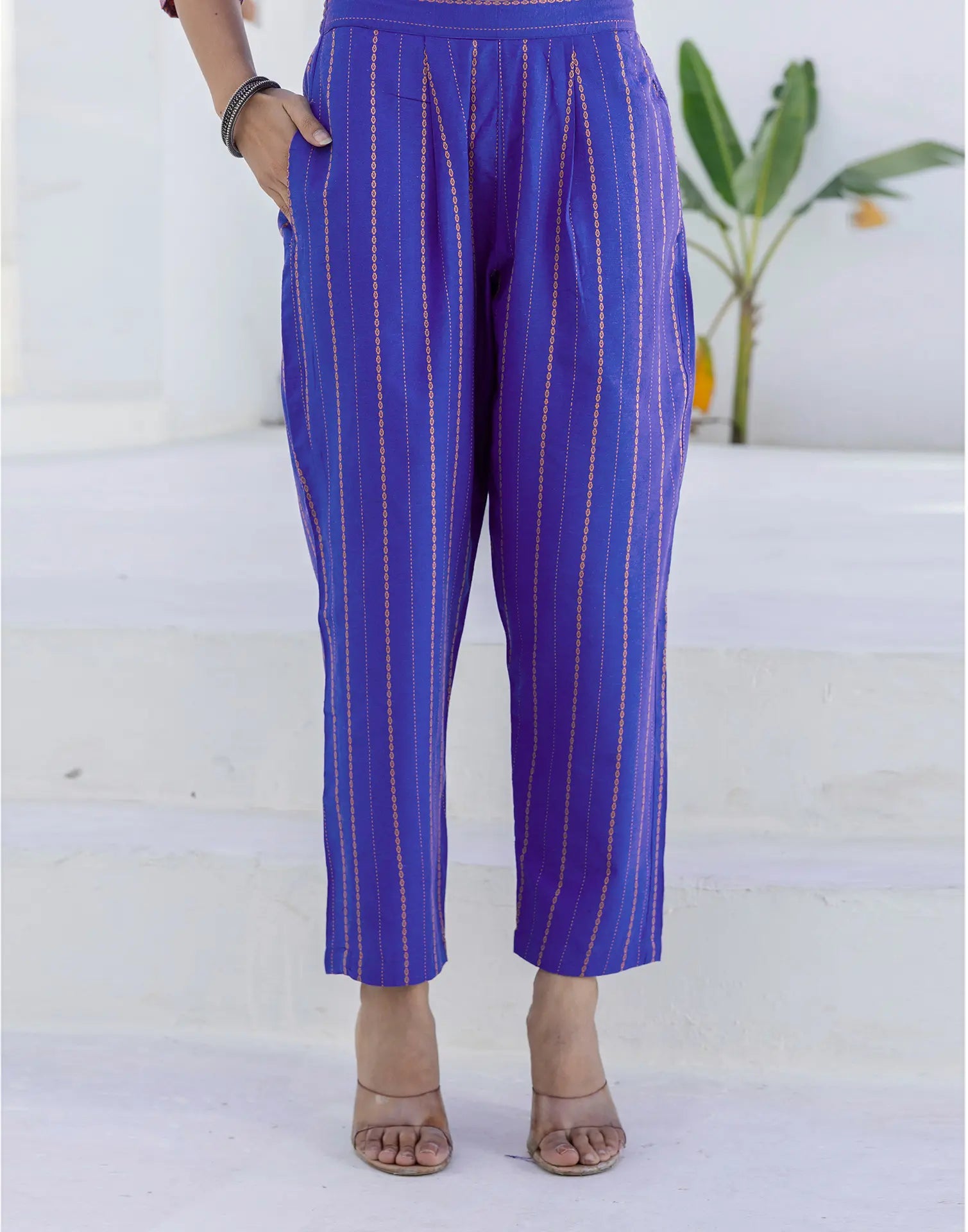 Cotton Woven Woven Straight 3 Piece Kurta Set