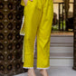 Cotton Blend Embroidery and Sequins Work Straight Kurta with Pant & Dupatta