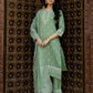 Silk Printed Straight Kurta with Pant & Dupatta