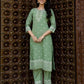 Silk Printed Straight Kurta with Pant & Dupatta