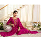 Cotton Embroidered Straight Kurta with Pant & Dupatta