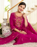 Pure Cotton Embroidered Straight 3 Piece Kurta Set