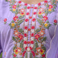 Cotton Embroidered Straight Kurta with Pant & Dupatta