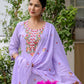Cotton Embroidered Straight Kurta with Pant & Dupatta