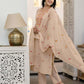 Cotton Embroidered Straight Kurta with Pant & Dupatta