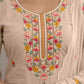 Cotton Embroidered Straight Kurta with Pant & Dupatta