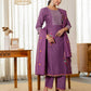 Cotton Embroidered Straight Kurta with Pant & Dupatta