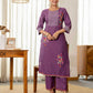 Cotton Embroidered Straight Kurta with Pant & Dupatta