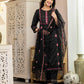 Silk Blend Embroidery, Sequins Work and Embroidery Lace Straight Kurta with Pant & Dupatta