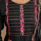 Silk Blend Embroidery, Sequins Work and Embroidery Lace Straight Kurta with Pant & Dupatta