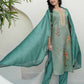 Silk Embroidered Straight Kurta with Pant & Dupatta