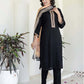 Rayon Sequins, Embroidery and Gota Lace Straight Kurta with Pant & Dupatta