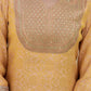 Silk Blend Woven Straight Kurta with Pant & Dupatta