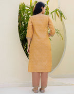 Jacquard Embroidered Straight 3 Piece Kurta Set
