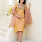Silk Blend Woven Straight Kurta with Pant & Dupatta