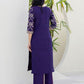 Silk Printed Straight Kurta with Pant & Dupatta