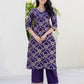 Silk Printed Straight Kurta with Pant & Dupatta