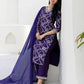 Silk Printed Straight Kurta with Pant & Dupatta