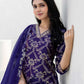 Silk Printed Straight Kurta with Pant & Dupatta