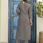 Cotton Blend Printed Straight Kurta with Pant & Dupatta